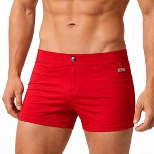 Andrew Christian Small (28-31) Red Riviera Swim Shorts 70052 NWT